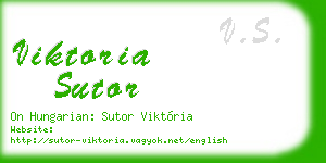 viktoria sutor business card